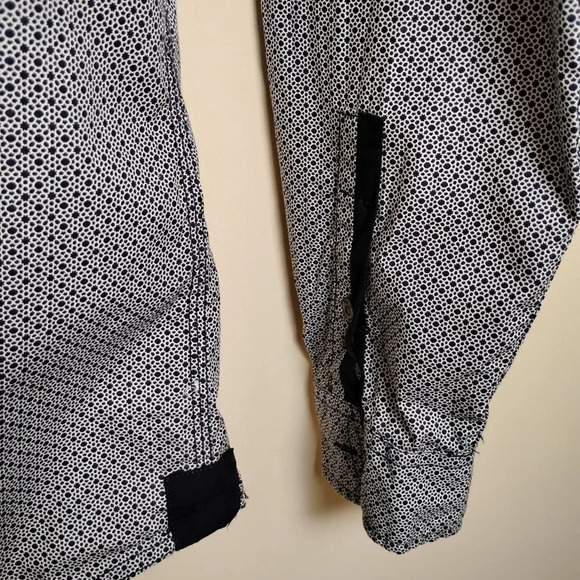 PD&C Navy Blue and White Button Down Shirt, Large - Picture 4 of 12